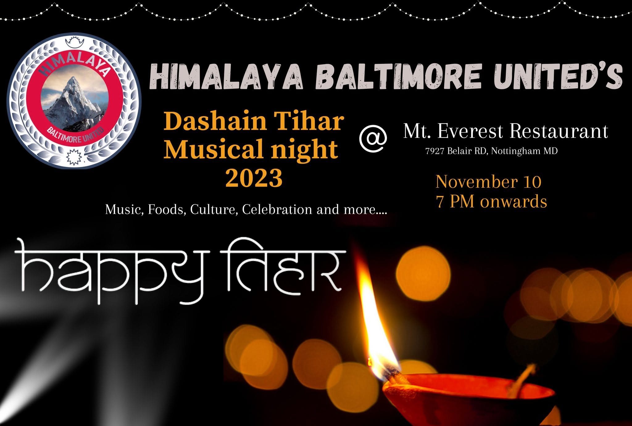 Sponsor appreciation and Dashain Tihar musical night