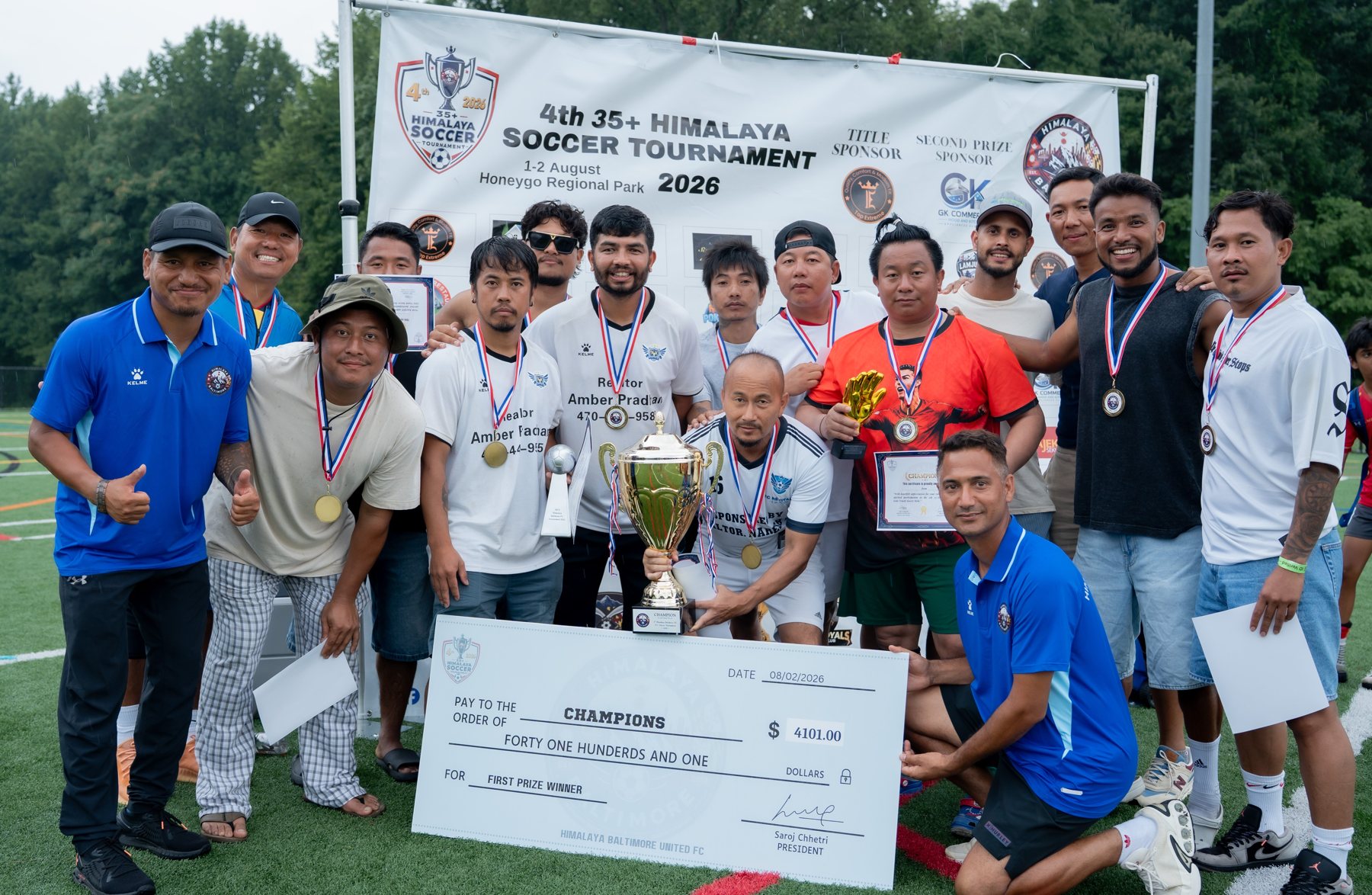 FC Revival celebrating as 4th Himalaya Cup champions